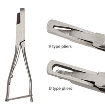 귀Notcher Plier U 모양/v 모양 돼지 Piglet 양 가축 농장 동물 제품 스테인레스 스틸 클램프, V type