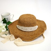 지노몰 레이스 밀짚모자 왕골모자 바캉스모자
