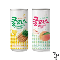 쿨피스 파인애플 복숭아 230ml 각30캔 세트 유산균, 복숭아 파인애플 세트 각30캔