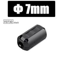 페라이트코어 스냅 디가우징 필터 노이즈 EMI RFI 클립 초크 코어 케이블 탈착식 간섭 방지 마그네틱 링, 10.7mm Black - 20 PCS