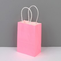 미니 종이 선물 기프트 쇼핑 포장 봉투 백 소 연핑크, 기본