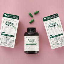 뉴트리랩스 징코 오메가3 골드1 202mg 180캡슐 6개월분 기억력 혈행 개선 식물성, 2병, 징코 오메가3 골드