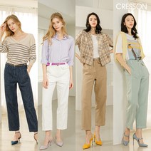 크레송CRESSON 21S S 린넨 블렌디드 배기핏 데님팬츠
