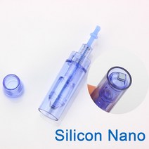 Dr 펜 바늘 아름다움 피부 얼굴 관리 dermapen 우표 microniddle 롤러 derma a1 카트리지 마이크로 바늘 na, Silicon Nano