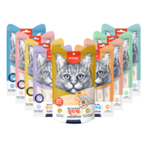 완피 크리미 퓨레 고양이 츄르 25P 대용량, 06.참치&새우 14gx25p