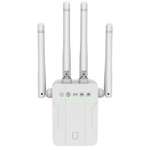 1200Mbps 와이파이 리피터 익스텐더 듀얼 밴드 무선 부스터 앰프 802.11AC AP 라우터 5.8G 신호 장거리 확장, 01 White, 01 EU 플러그
