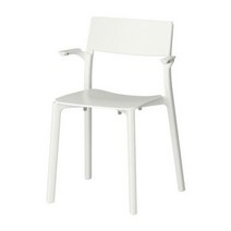 이케아 JANINGE 야닝에 팔걸이의자, 화이트 602.805.16