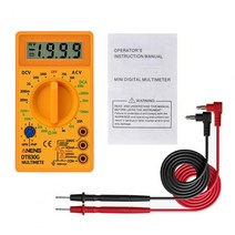DT830G LCD 디지털 멀티 미터 AC 750V 1000V 전압계 옴 테스터 용 프로브, 01 Yellow