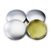 Vossen CV3 CV5 퓨어 베이스 자동차 휠 센터 커버 림 64.5mm 엠블럼 없음 합금 휠용 범용 허브 캡 4 개, 01 4xSilver
