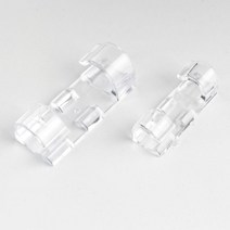 핫버튼 전선 정리 케이블 홀더, 투명, 소형, 20개