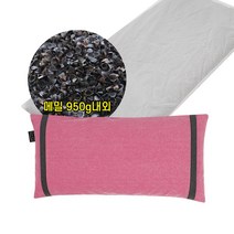 영미네 국내산 메밀+순면베개완성품(40x20cm) 베개, 핑크엣지