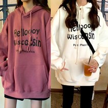 베베디 여성용 윈스티 이니셜 후드티