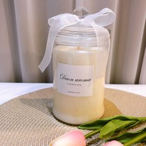 다온향기 700ml 대용량 천연 소이 캔들, 1개, 화이트 머스크