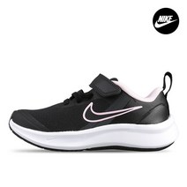 나이키 키즈 스타러너3 PS 벨크로 운동화 블랙 아동 주니어 아동화 찍찍이 신발 DA2777-002