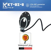 전기자전거 부대용품전기 자전거 페달 보조 센서 BZ4 8 자석 KT 컨트롤러 PAS 3 핀 SM WP 커넥터 전자 액, 02 WP connector, 한개옵션1