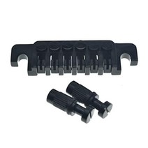 KAISH 크롬 기타 롤러 안장 브릿지 Tune-O-Matic 브릿지 롤러 안장 포함 Epiphone Les Paul SG Dot Bigsby 기타 M8 스레드 포스트 포함, Roller Saddle Bridge