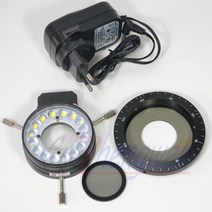 위상차현미경 편광현미경 microscope 실체현미경 전자현미경 현미경 fyscope 링 라이트 illuminator 16pcs polarized led 링 라이트 링 램프, 나는 플러그, 16pcs 주도