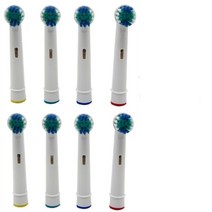 전동칫솔 자동 칫솔 Oral-b 핏 어드밴스 파워프로 헬스트라이엄프3d 엑셀바이탈리티 프리시전 클린용 8x 교체 브러시 헤드, 협력사, 8개