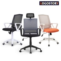 (LOGOSTORY 메쉬 컴퓨터의자 (05. AIR-MA300 화이트쉘 그레이 컴퓨터의자/메쉬/그레이/화이트쉘