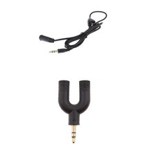 범용 3.5mm Aux 연장 케이블 + 가정용 자동차용 3.5mm 오디오 분배기 어댑터, 그림으로, 설명, 설명