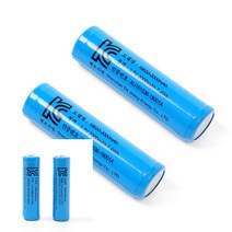 18650 배터리 2000mAh 리튬이온 충전지 2p 스몰캡 시계건전지 충전식건전지 충전식배터리 AA충전기 배터리리필 리튬, 2개입, 1개