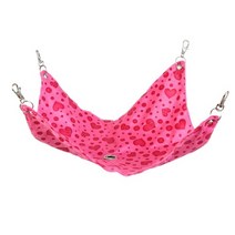 햄스터베딩 골든 햄스터 집 관찰존 강아지 산소방 햄스터집 pet hammock hamster hang mat 기니피그 친칠라 토끼 케이지 애완 동물 수면 해먹 침대 액세서리, 장미 하트, l