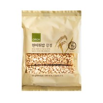 ORGA 간식 현미튀밥 강정 (105g) 탕비실 회사 어린이 성인 캠핑 차박 홈파티 영화 선물, 1개