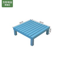 야외 평상 조립식 원목 가구 정자 테라스 가든 마루, 정사각90x90x90cm높이30cm헤이즈블루