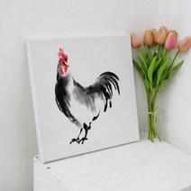 [바보사랑] 캔버스액자30x30_풍수에좋은닭그림, 타입선택:이미지2