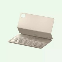 Xiaomi 미 패드 5 프로 매직 터치 키보드 케이스 63 버튼 1.2mm 키 스트로크 태블릿 커버 마그네틱, [05] Beige White, [01] 11 inch
