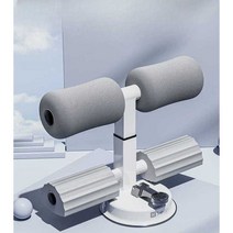 윗몸일으키기 기구 복근 운동 흡착 바닥부착 싯업, 퓨어화이트 + 8자 풀러 - 블루