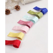 A98 심플 한복 원단리본, 연두, 4cm
