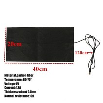 전기매트 전기매트1인 소형전기매트 1/2/4pcs 5V 탄소 섬유 난방 패드 손 온열 장치 USB 필름 전기 겨울 적외선 발열 히트 매트, [15] As Pic Show, 12 As Pic Show