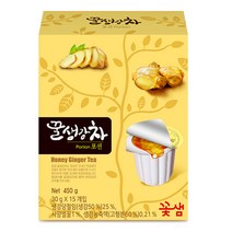 꽃샘 꿀생강차 포션15T 생강차 액상차 냉 온수용, 30g, 15개