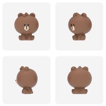 라인프렌즈 미니 모니터 피규어 _ 데코 용품, 미니 브라운