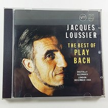 (중고CD) JACQUES LOUSSIER. THE BEST OF PLAY BACH