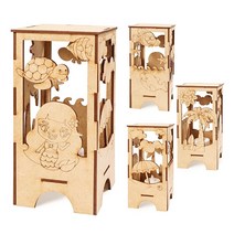 나무도안판 여름풍경 스탠드 만들기 우드공예 소품