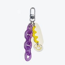 어글리 엘로우 스마일 펜던트 키링.러쉬오프