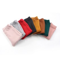 종이비행기 아동 여아 유아헤링본 도톰 기모 레깅스 쫄바지