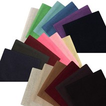 퀼트패키지 린넨 무지 원단 세트 1/8마 6종, 02