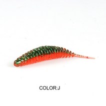 슈퍼 콘티넨탈 벌레 미끼 부드러운 미끼 탄타 낚시 미끼 잉어 낚시 배스 미끼 Isca 인공 PVA 49mm 65mm, J, 49mm20pcs