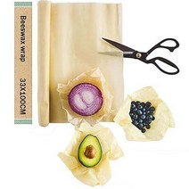 밀랍 식품 포장 제로 폐기물 재사용 가능한 세척 롤 샌드위치 과일 33x100cm, 한개옵션1