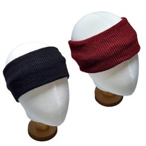 잇츠스토어 일자 두꺼운 골지 니트 헤어밴드 2개구성 9x20cm