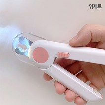 펫느 LED 아기 고양이손톱발톱깎기 강아지발톱깎이, 핑크