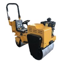 콤팩터 땅다짐기계 싱글더블 드럼 새로운 진동 소형 미니 로드 롤러 기계 fvr-600s 5.5hp 워킹 싱글 휠 롤러 혼다 gx160 땅다짐기 4, 디젤