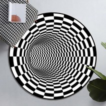 수입소형카페트 바닥보호매트 겨울거실 방음패드 도어 소용돌이 카펫 3D 버티고 복도 침실 장식 러그 원형 스테레오 공간 깔개 잘못된 비전