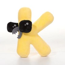 알파벳 영어 숫자 봉제인형 귀여운 애착인형, 문자 K