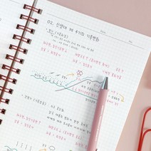 아이코닉 컴팩트 모눈노트 필기 인강 개념정리 수학 풀이 A5사이즈, 베이비핑크