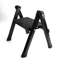 가정용 접이식 1단 사다리 미니 발판 정리사다리, 3단, 블랙