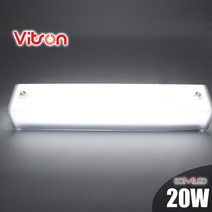 비츠온 LED 사각 밀크 욕실등 20W 국산, 밀크욕실등부속철고정대포함